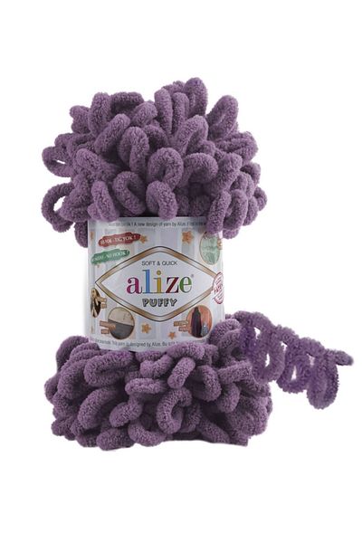 Alize Lavender 437 Puffy Hand Knitting Lanyard