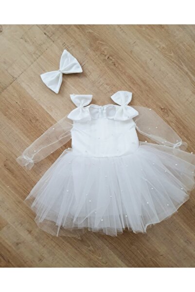 Tozpembebaby White Pearl Dress