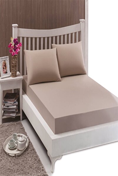 Özdilek Cearşaf de pat elastic la modă 100x200+30 maro