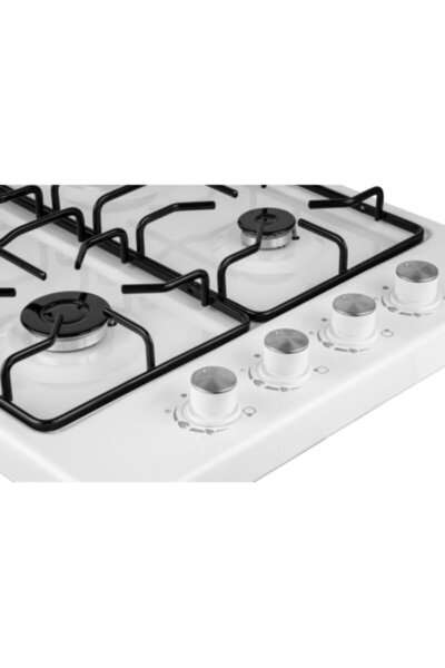 ERATO Lpg Tüp Uyumlu Çakmaklı Gaz Emniyetli Ventilli Slim Setüstü Beyaz Ocak