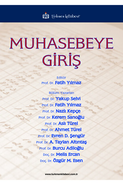Türkmen Kitabevi Muhasebeye Giriş