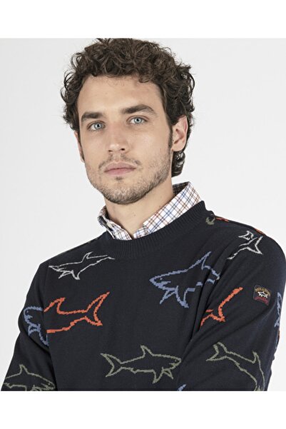 PAUL&SHARK Men's Knitted Roundneck C.W.Wool Sweater