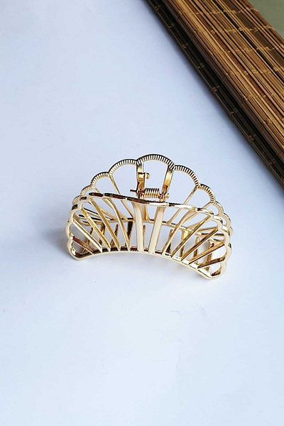 Mathilda Aksesuar Metal Gold Women's Hair Clip