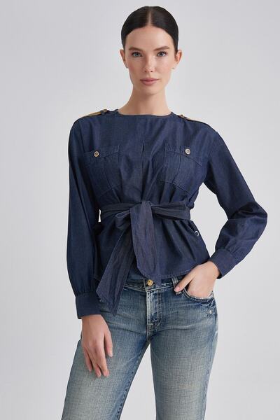 Trussardi Kadın Cepli Bluz