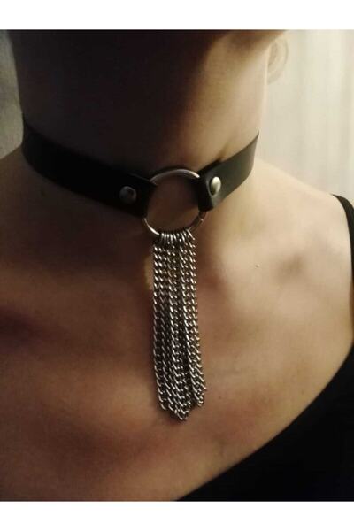 Fugusugu Metal Püsküllü Gotik Choker