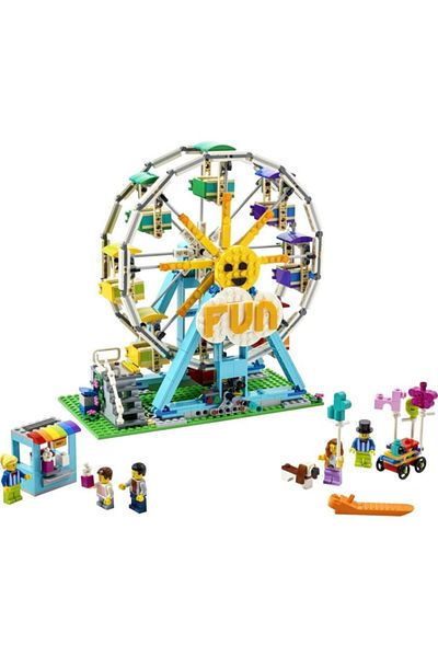 LEGO Creator 3-in-1 Ferris Wheel 31119 - Toy Construction Set with Colliding Car and Gondola (1002 Pieces)
