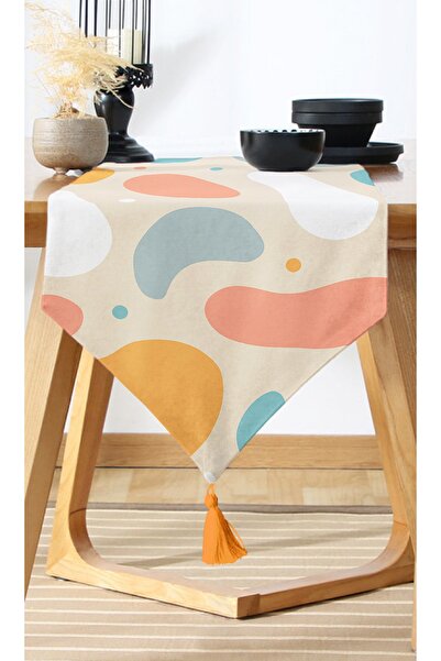 Nish & Royal Oval Patterns Digital Printed Modern Runner with Onedraw Drawing...