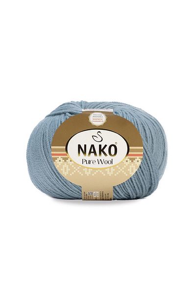 NAKO Μπλε Πλεκτό Σχοινί Πλεξίματος Καθαρής Μαλλί 12349 100γρ