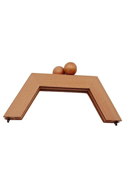 angel çanta aksesuar 21 см дерев'яна сумка-піраміда відкритого кольору дерева