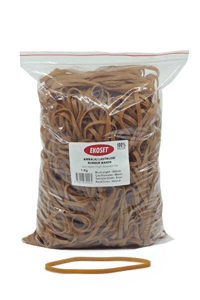 ekoset Wide Rubber Pack Package Packing Case Rubber 150x5mm 1kg