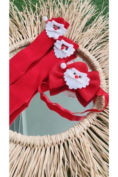 Kokosh kidss Girls' Christmas Socks and Bandana Set