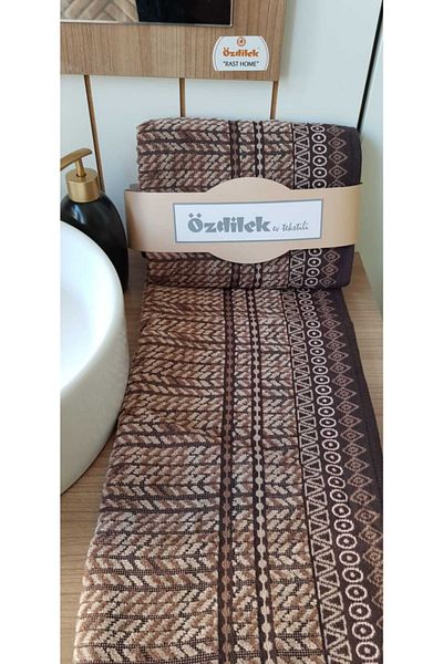Özdilek Teraphy Velvet Πετσέτες Χεριών Σετ 2 τεμαχίων (καφέ-50x90)