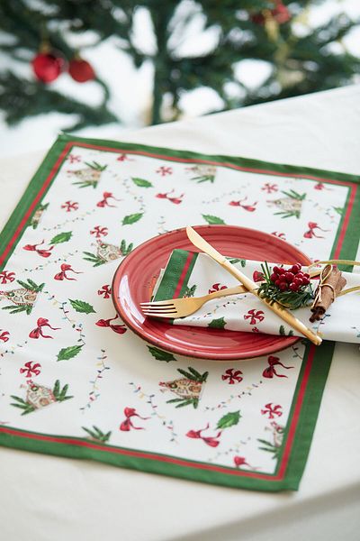 AYSHOME 2-Piece New Year's Placemat
