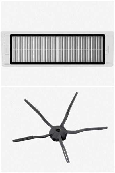 LİN GRUP Συμβατό με Roborock S5 S6 - Πλαϊνή βούρτσα με φίλτρο Hepa