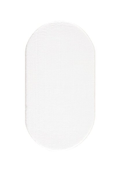 SERİA HALI Oval Yumuşak Peluş Post Yıkanabilir Kaymaz Taban Tavşan Tüyü Halı Yolluk En 60 Cm