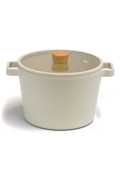 NEOFLAM Fika Aluminum Casting 4 Piece Cookware Set Beige