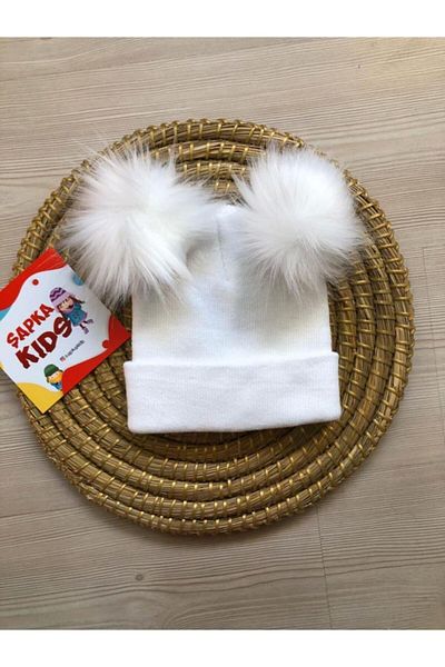 Baby&Kids Cute Children's Baby Hat - Double Pompom