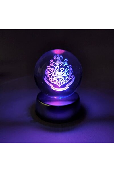Genel Markalar Express Harry Potter 3d Hogwarts Işıklı Kristal Cam Küre