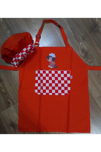 Egs-Ecem İş Elbiseleri Çocuk Mutfak Önlüğü Ve Aşçı Şapkası