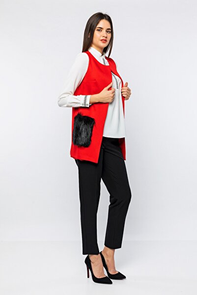 Luppio 9004 Cepleri Kürklü Yelek