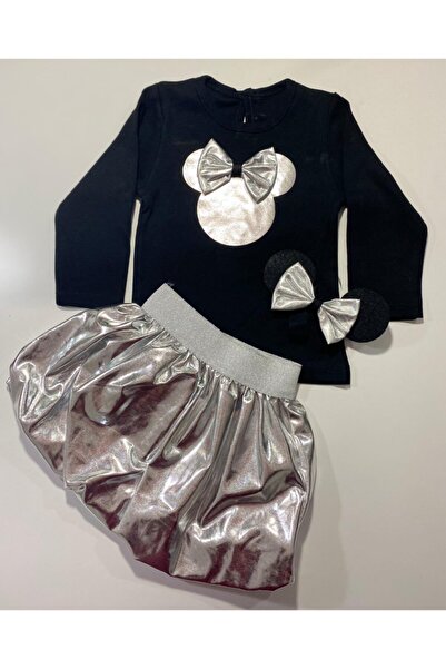 Ycl baby Minnie Fiyonklu Saç Bantlı Uzun Kollu Kız Çocuk Parti Doğum Günü Tak...