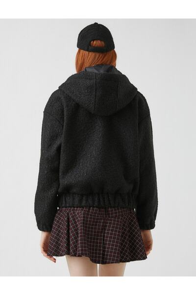 Koton Παλτό με κουκούλα με φερμουάρ