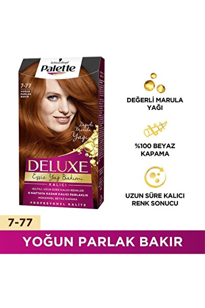 Palette Marka: Deluxe 7-77 Yoğun Parlak Bakır Kategori: Saç Boyası