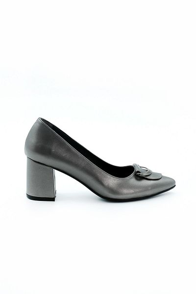 Gül Kundura Casual Heeled Shoes with Buckle Front