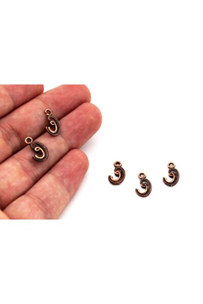 yfhobi 12 Adet - 7x14 Mm Vav Desenli, Metal Uç, Takı Malzemesi, Bakır Oksit K...