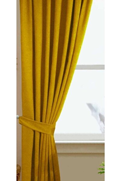 VANESSA PERDE Kalın Doku Mat Dökümlü Kırışmaz Diana Desen Vanessa Kalitesi Fo...