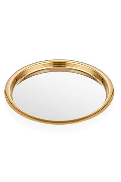 Narin Round Presentation Tray - Gold
