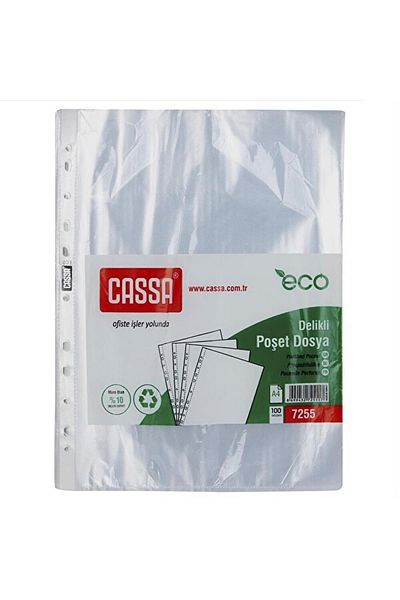 Cassa Brand: Pouch File Eco 30 Micron 2 Packs of 100 (200 Pieces) Category: Files