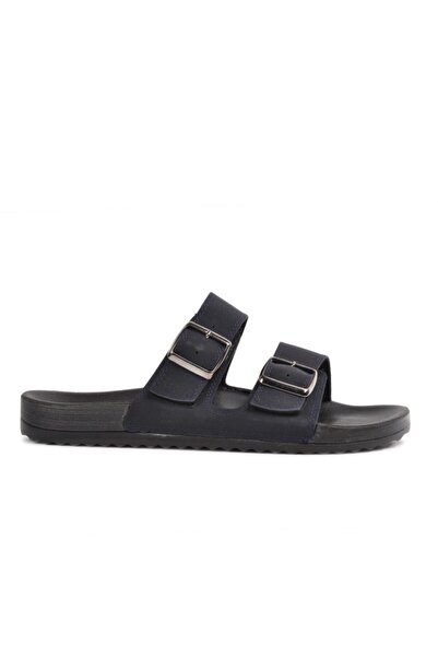 Carlaverde 206005   Navy Blue Men's Double Banded Slippers