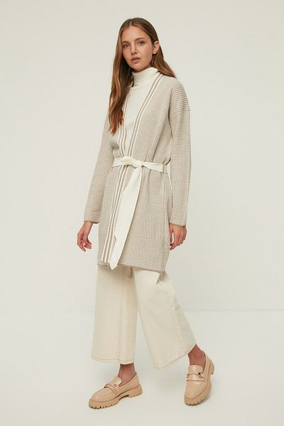 Trendyol Modest Cardigan - Brown - Relaxed fit