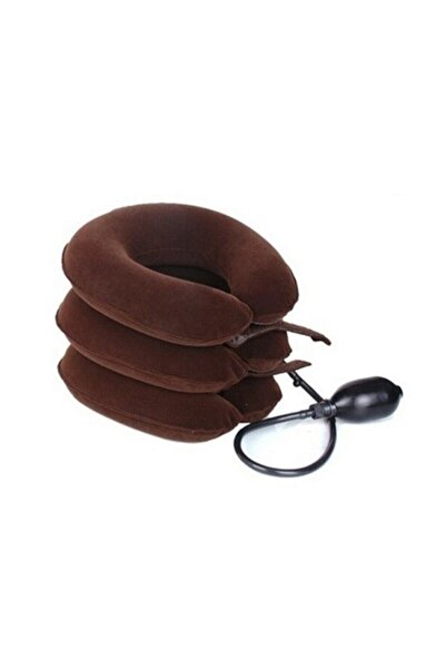 CMT 3 Katlı Şişme Ayarlanabilir Boyun Fıtık Pompalı Seyahat Yastığı