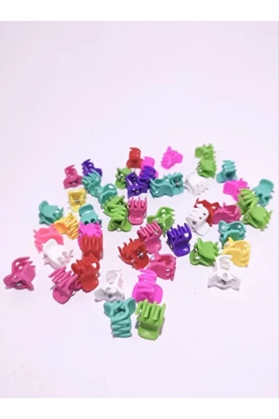 platin hediyelik 50 Colorful Small Rake - Women's Hair Clip