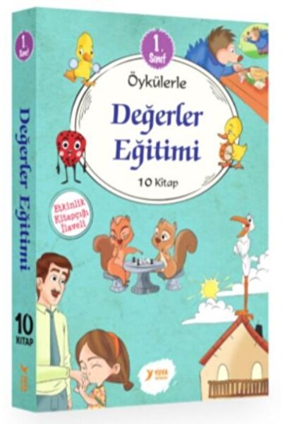 Yuva Yayınları القيم مع القصص التدريب 1 مجموعة 10 كتب للصفوف