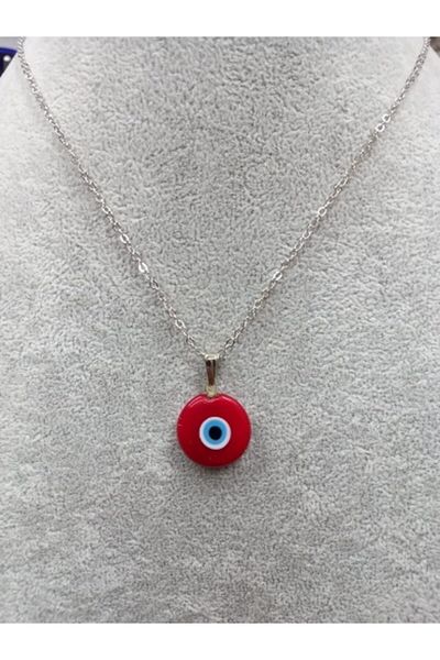 nazarboncuğu Evil Eye Beaded Round Necklace