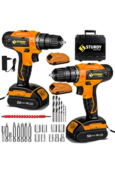 Sturdy Japon Professıonel Tools 58v 8ah Hf Metal Şanzıman Şarjlı Çift Akülü V...