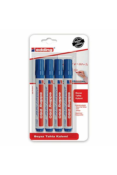 Edding Edding B.Y.Blackboard 4-Piece Bls Blue Pencil - Secretarial (E-260)