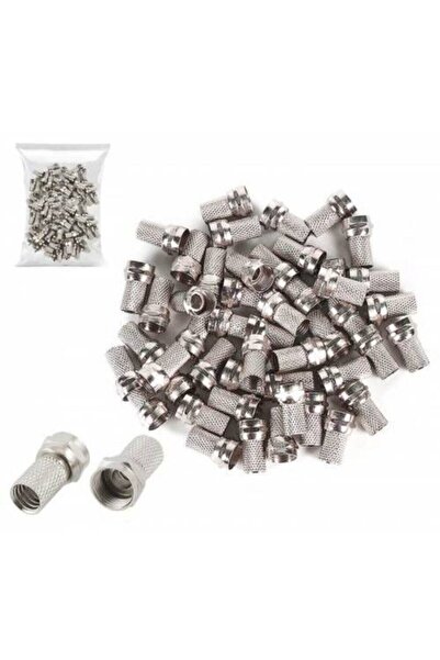 Kısmet Tunex Kaliteli F Konnektör Standart 5 Adet Anten ve Uydu Kablosu Ucu