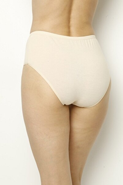 Tutku Γυναικείο δέρμα βαμβακερό ψηλόμεσο εσώρουχο Bato 6 Συσκευασία