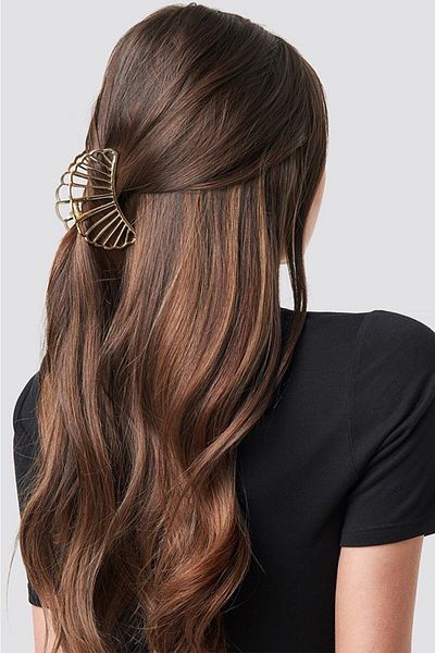 Mathilda Aksesuar Metal Gold Women's Hair Clip