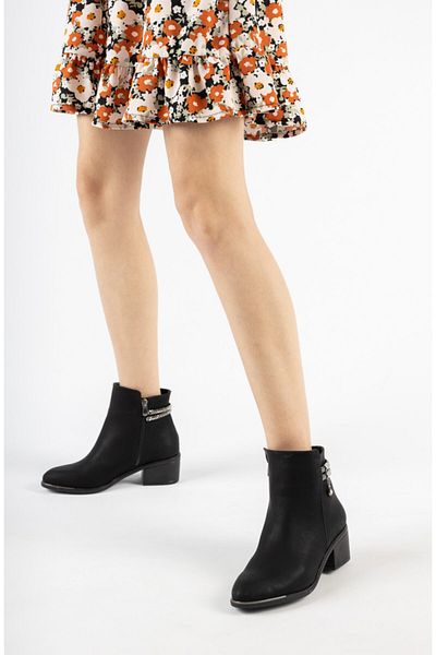 Moda Değirmeni Γυναικείες Πέτρινες Μπότες Md1071-116-0002