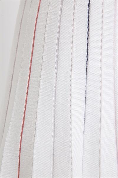 rue Ecru Striped Knitwear Skirt