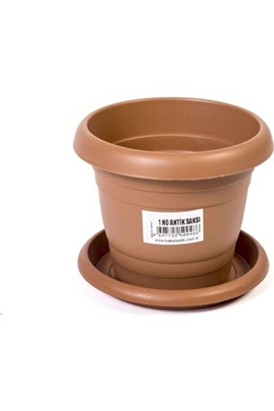 Hak Plastik Antik Saksı Klasik Çiçek Saksısı 1 No 1,5 Lt.