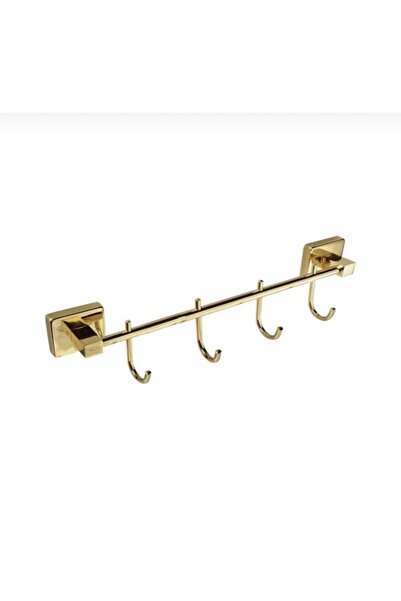 Sedef Banyo Pirinç Asi 4’lü Gold Askılık