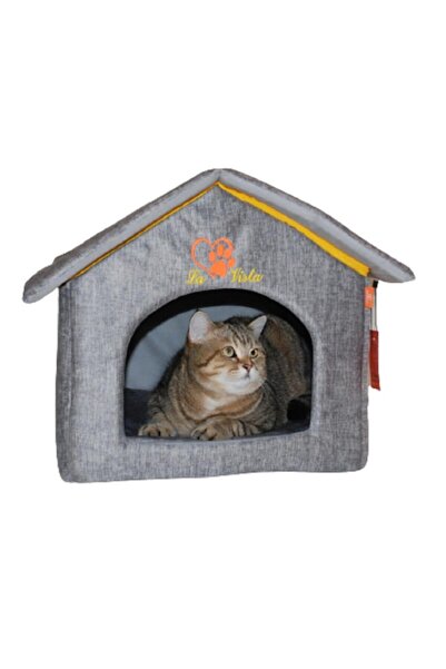 LAVİSTA La Vista Iç Mekan Kedi Evi Gri 40-40-45cm