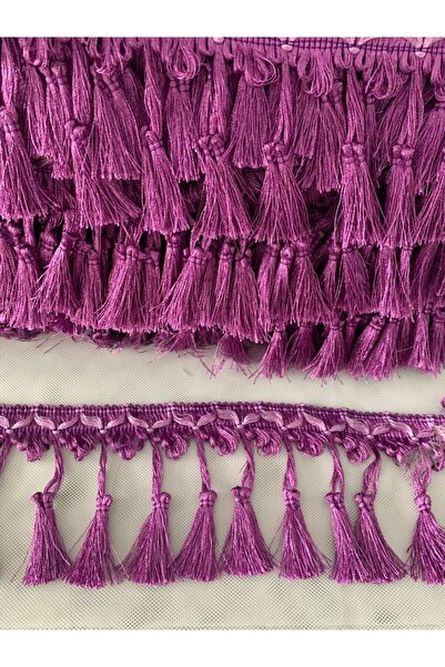 lovelyhome35 Mor Perde Saçak-perde Püskül-perde Kenar Süsü