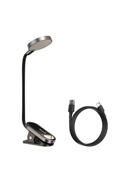 Baseus Μίνι λάμπα LED για ανάγνωση οθόνης με κλιπ, γκρι